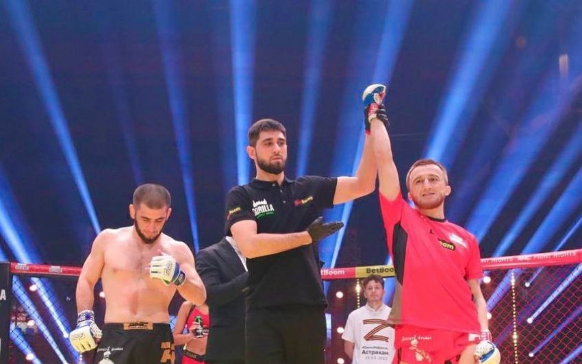 Видео боя Айдемир Казбеков – Сайгид Абдулаев AMC Fight Nights 110