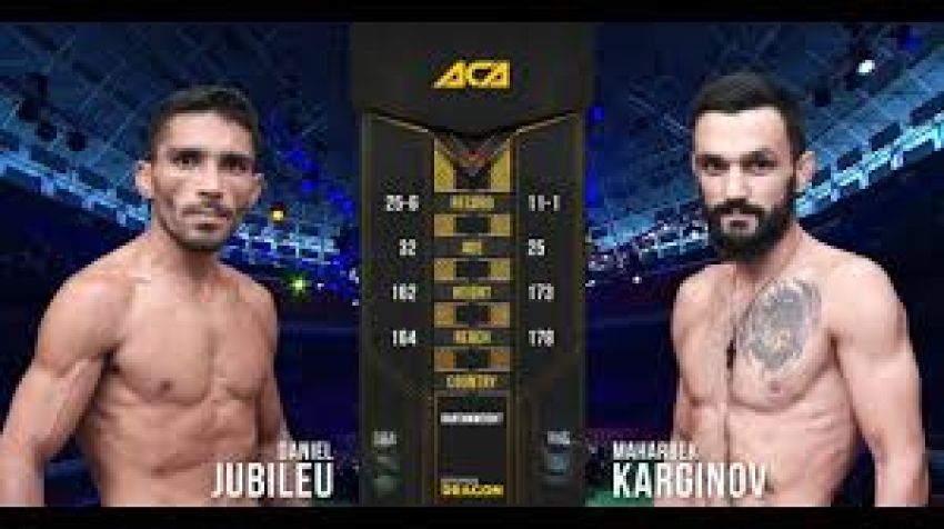 Видео боя Дэниель Джубилеу - Махарбек Каргинов на ACA 98 - Fight Day