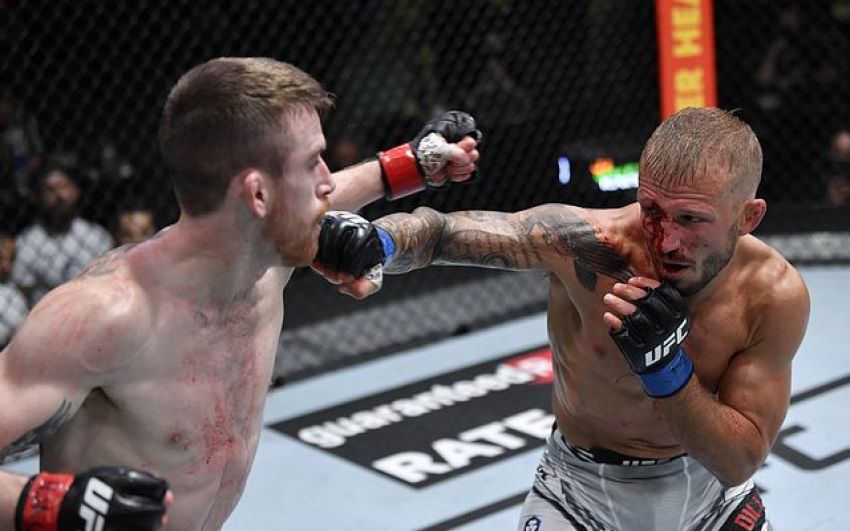 Слова Ти Джея Диллашоу после победы над Кори Сандхагеном на UFC on ESPN 27