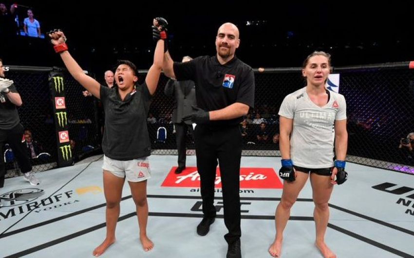 Александра Албу потерпела поражение дебютантке Ломе Лукбунме на UFC Fight Night 162