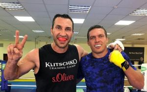 Владимир Кличко: "Я всегда поддерживаю Усика. Даже работал у него спарринг-партнером"