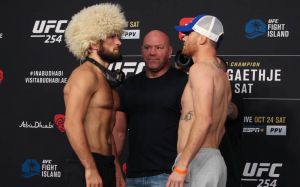 Видео боя Хабиб Нурмагомедов - Джастин Гэтжи UFC 254