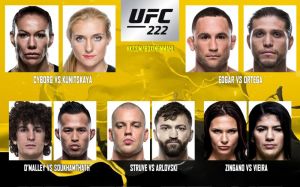 Прямая трансляция UFC 222 Сайборг - Куницкая