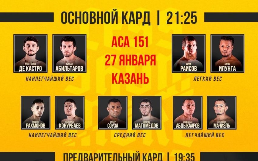 Видео боя Кирилл Фоменков – Александр Подлесный ACA 151