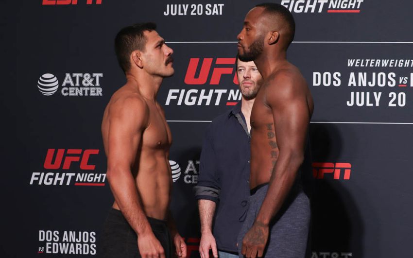 Видео боя Рафаэль Дос Аньос - Леон Эдвардс UFC on ESPN 4