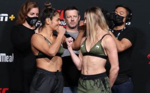 Видео боя Синтия Калвилльо - Андреа Ли UFC Fight Night 197