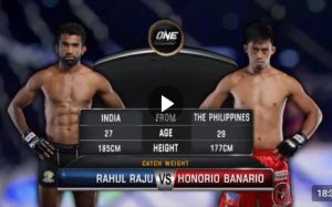 Видео боя Хонорио Банарио - Рахул Раджу One Championship: Conquest of Champions