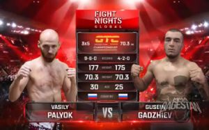 Видео боя Шамиль Рамазанов - Супьян Бабугов Fight Nights Global 91