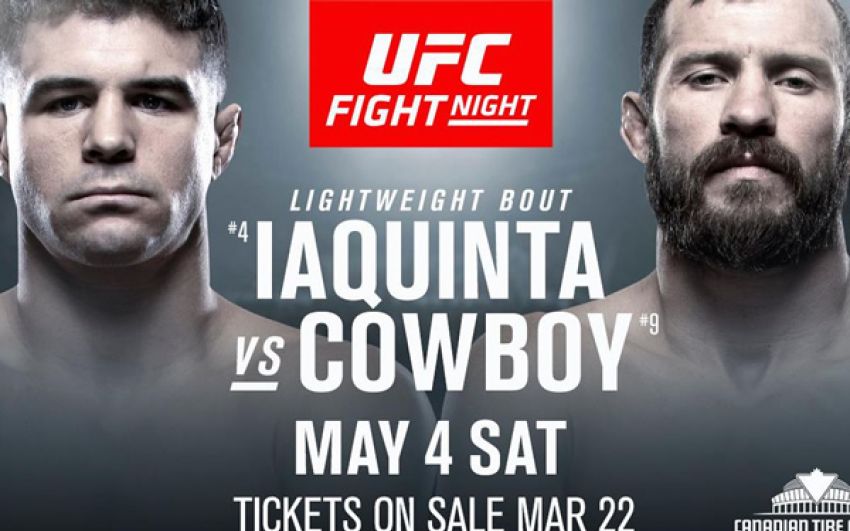 Файткард турнира UFC Fight Night 151: Эл Яквинта - Дональд Серроне