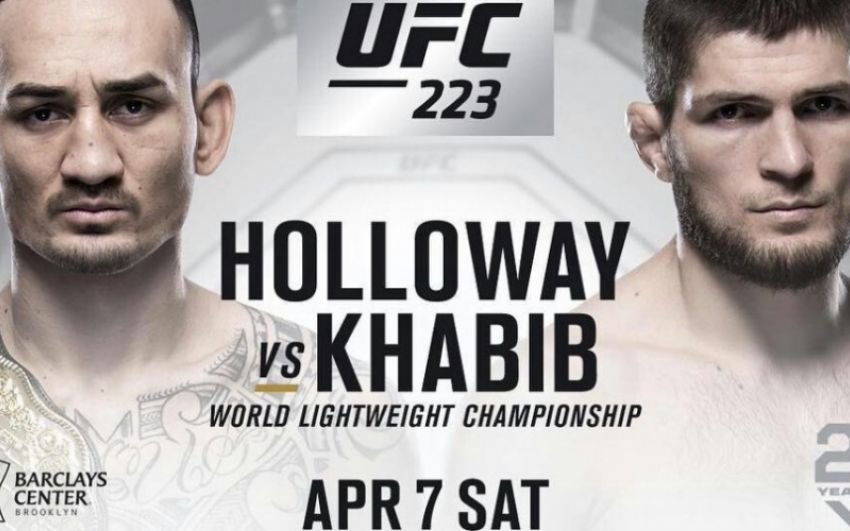 Файткард турнира UFC 223: Холлоуэй - Нурмагомедов