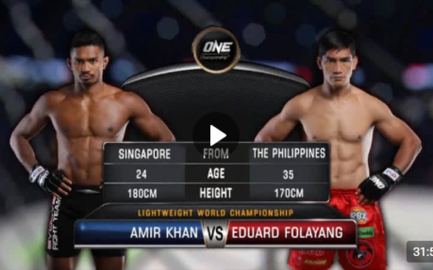 Видео боя Эдуард Фолаянг - Амир Хан One Championship: Conquest of Champions