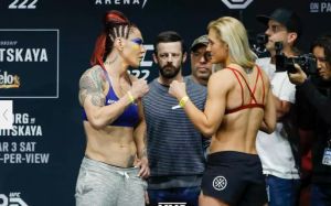 Видео официального взвешивания участников турнира UFC 222