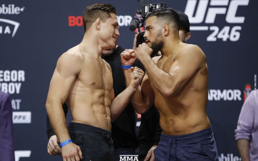 Видео боя Дрю Добер - Насрат Хакпараст UFC 246
