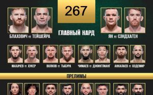 Прямая трансляция UFC 267