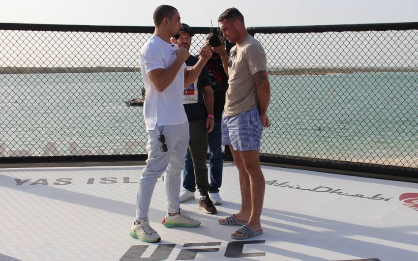 Битва взглядов Роберта Уиттакера и Даррена Тилла перед UFC on ESPN 14