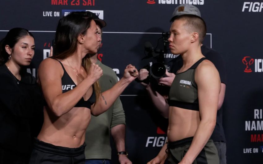 Результаты взвешивания турнира UFC on ESPN 53: Аманда Рибас – Роуз Намаюнас