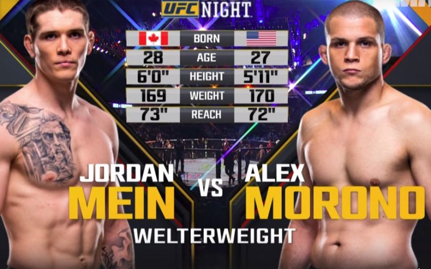 Видео боя Джордан Мэйн - Алекс Мороно UFC on FOX 30