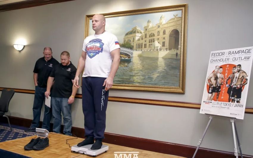 Результаты взвешивания турнира Bellator 237: Федор Емельяненко - Квинтон Джексон