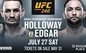 Где смотреть UFC 240: Макс Холлоуэй - Фрэнки Эдгар, Крис Сайборг - Фелисия Спенсер
