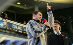 Открытая тренировка Тони Беллью и Александра Усика