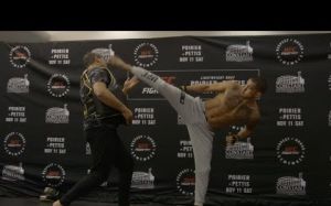 Фрагменты открытых тренировок главных участников турнира UFC Fight Night 120