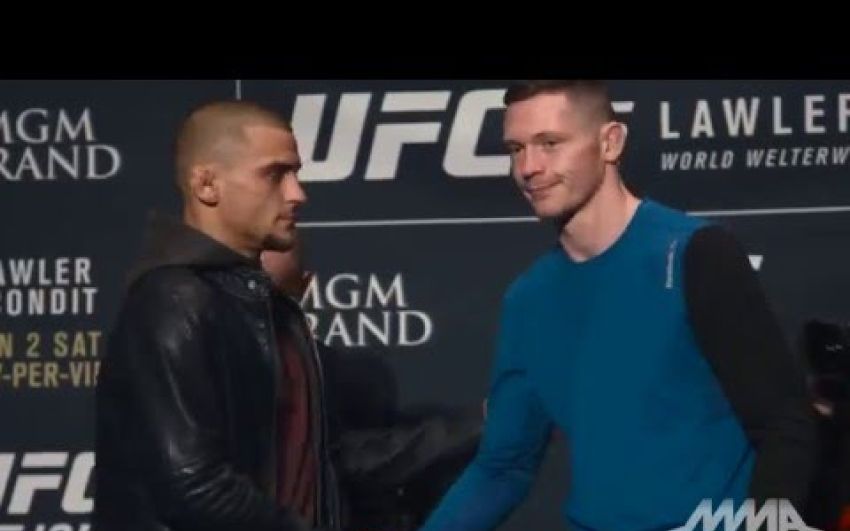 Дуэли взглядов участников турнира UFC 195