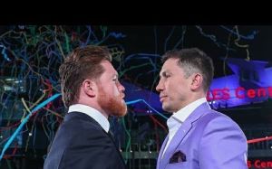Видео перепалки Альвареса с тренером Головкина 