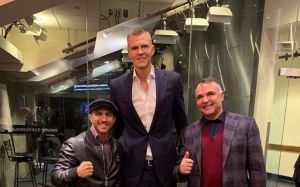 Василий Ломаченко, Эгис Климас и звезда NBA Кристапс Порзингис