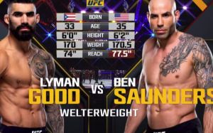 Видео боя Бен Сондерс - Лайман Гуд UFC 230