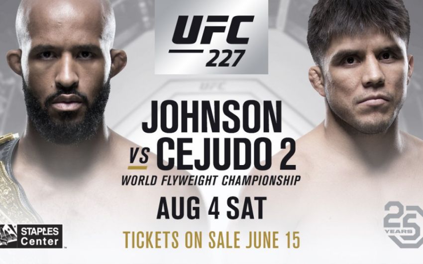 Видео боя Деметриус Джонсон - Генри Сехудо UFC 227