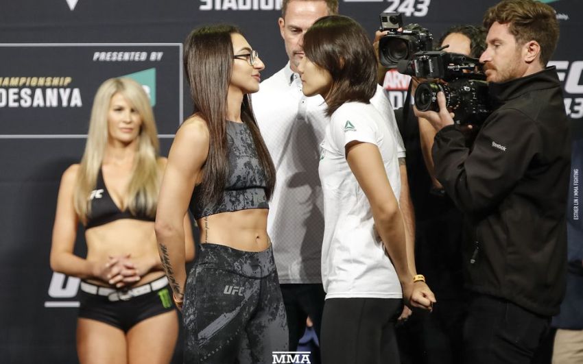 Видео боя Надя Кассим - Джи Йон Ким UFC 243