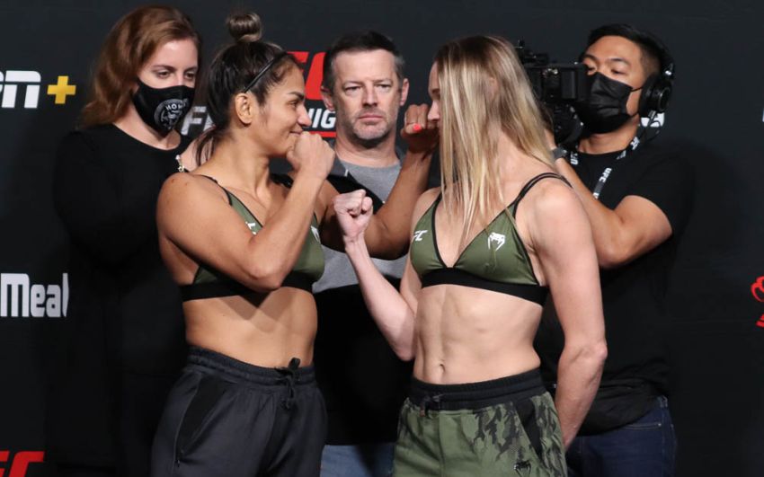 Видео боя Синтия Калвилльо - Андреа Ли UFC Fight Night 197
