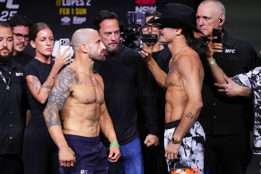 Результаты взвешивания турнира UFC 325
