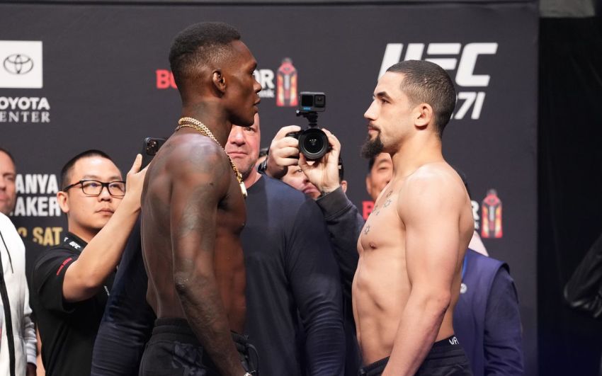 Видео боя Исраэль Адесанья - Роберт Уиттакер UFC 271
