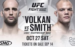 Файткард турнира UFC Fight Night 138: Волкан Оздемир - Энтони Смит