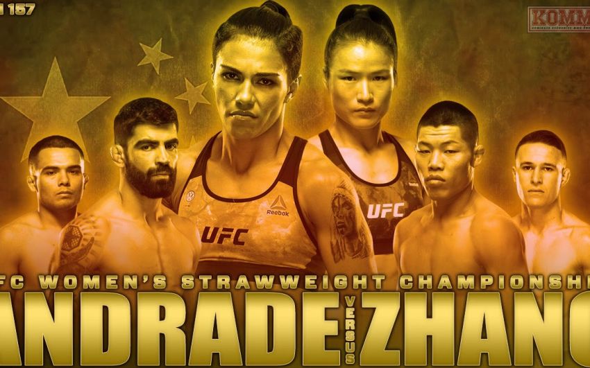 Где смотреть UFC Fight Night 157: Джессика Андраде - Вейли Жанг