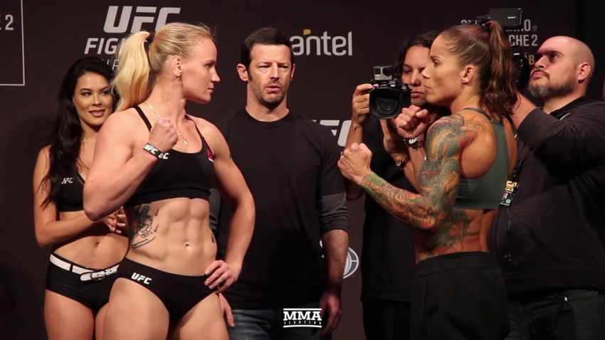 Церемония взвешивания турнира UFC Fight Night 156: Валентина Шевченко - Лиз Кармуш