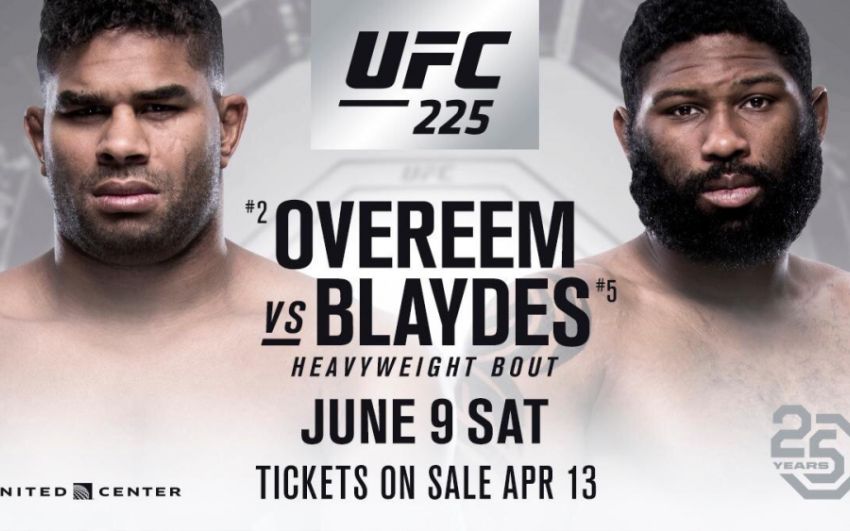 Видео боя Алистар Оверим - Кёртис Блэйдс UFC 225