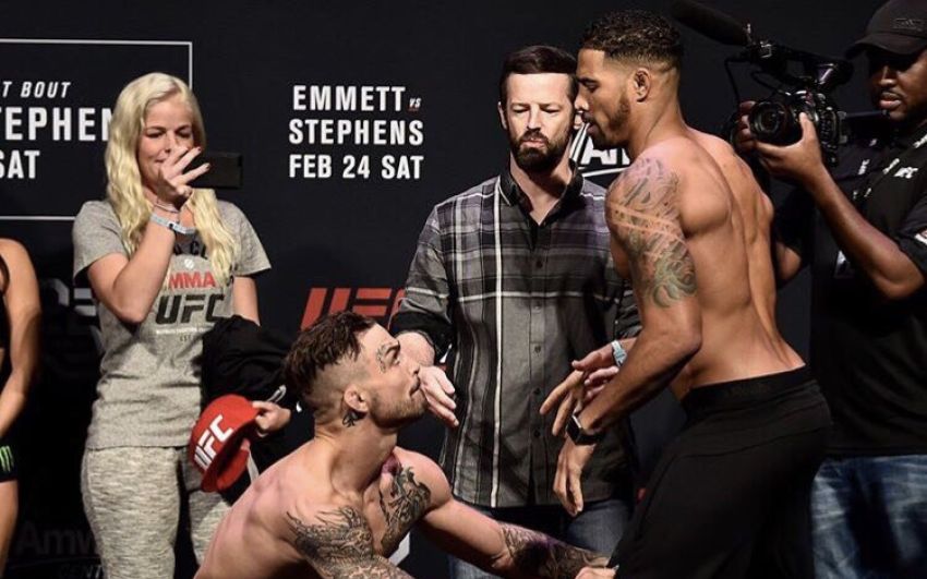 Майк Перри чуть не снял штаны с Макса Гриффина на взвешивании перед UFC on FOX 28