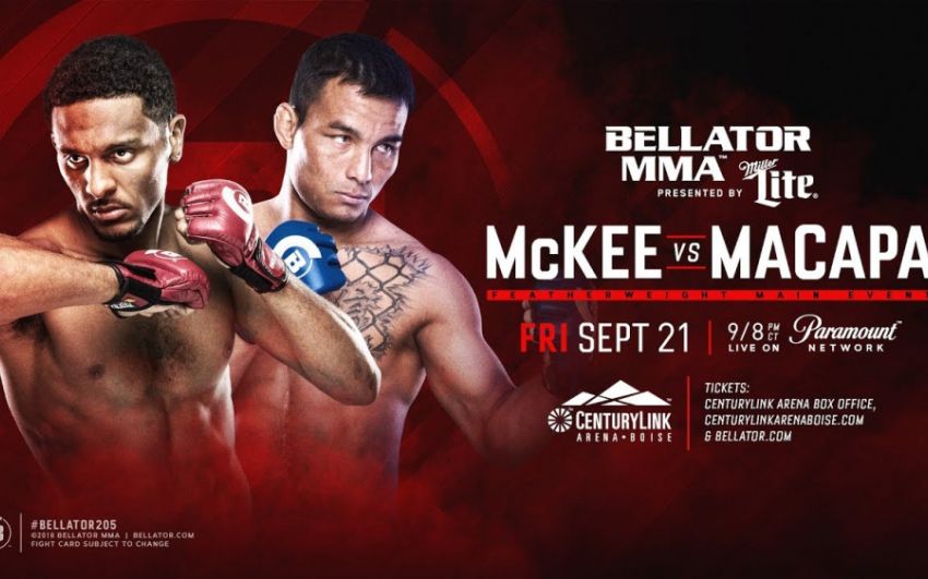 Прямая трансляция Bellator 205: Эй Джей МакКи – Джон Тейшейра Макапа