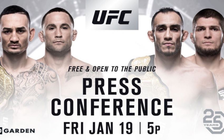 Прямая трансляция пресс-конференции посвященной 25-летию UFC: Фергюсон-Хабиб, Холлоуэй - Эдгар
