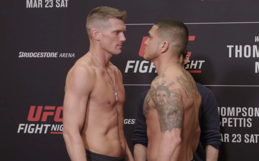 Битва взглядов участников турнира UFC Fight Night 148: Томпсон - Петтис
