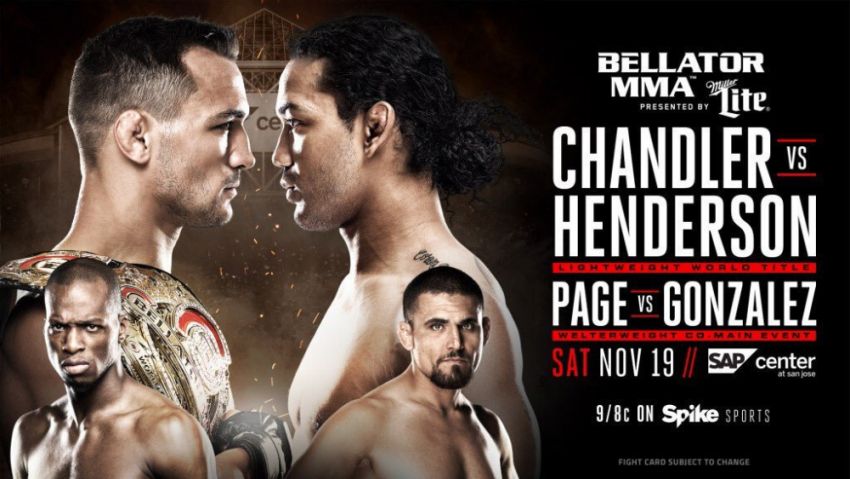 Прямая трансляция Bellator 165 Майкл Чендлер - Бен Хендерсон