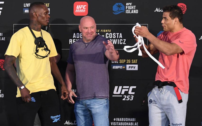 Видео боя Исраэль Адесанья - Пауло Коста UFC 253