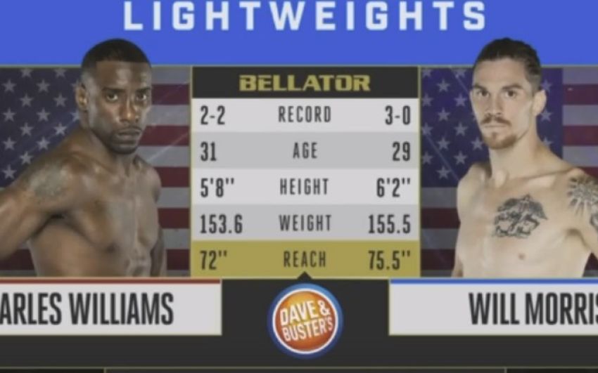 Видео боя Чарльз Уильямс - Уилл Моррис Bellator 202