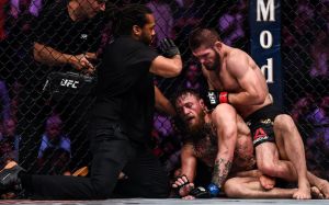 Хабиб Нурмагомедов досрочно победил Конора Макгрегора на UFC 229