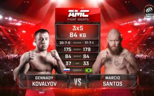 Видео боя Геннадий Ковалев – Марсио Сантос AMC Fight Nights 111