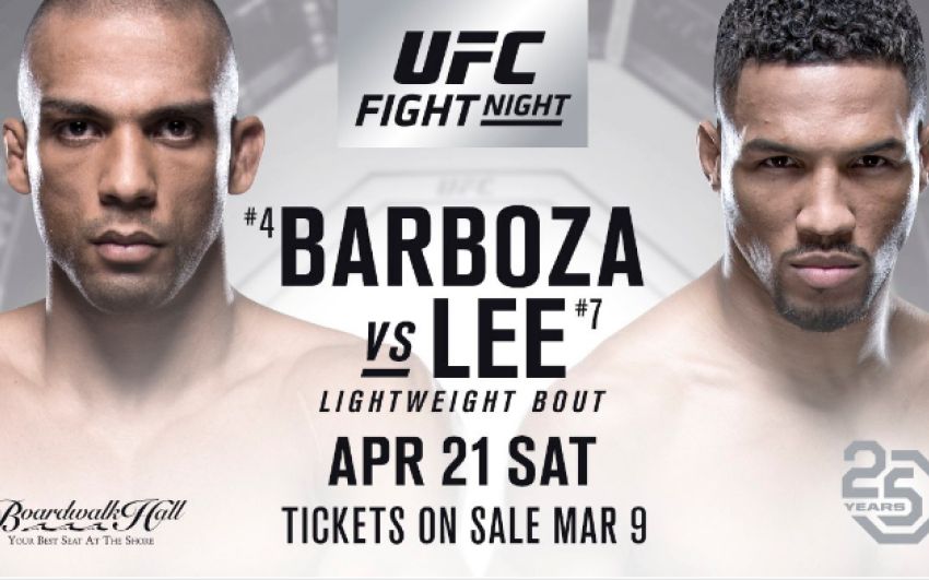 Кевин Ли и Эдсон Барбоза станут хедлайнерами турнира UFC Fight Night 128