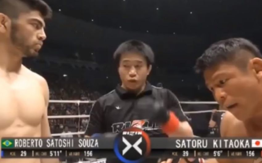 Видео боя Сатору Китаока - Роберто де Соуза Rizin 15