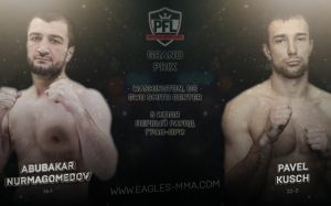 Видео боя Абубакар Нурмагомедов - Павел Кущ PFL 3